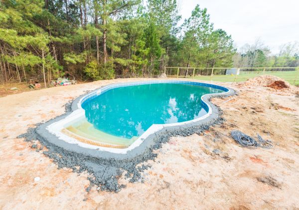 Pool Landscape Leveling in La Porte