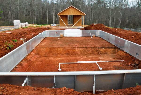 Pool Site Grading in La Porte
