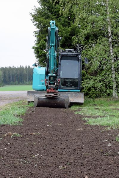 Backhoe Grading in La Porte